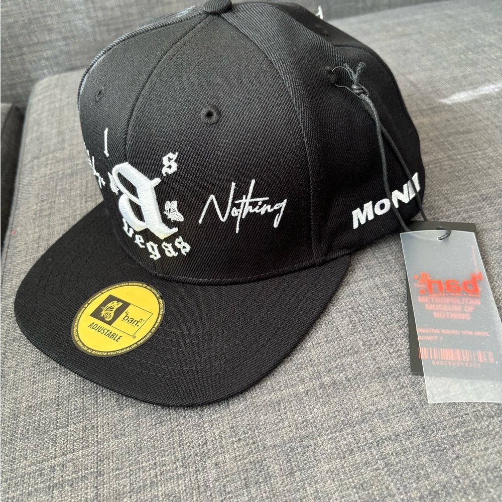 Brand About Nothing BAN LasVegas Exhibit B Wool Snap Back Hat NEW